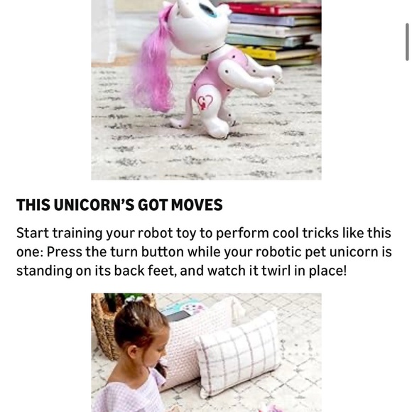Magical Pink and White Unicorn Toy with Accessories Robo pet - Picture 5 of 6